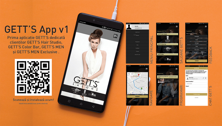 GETT'S SALONS - Smartphone App